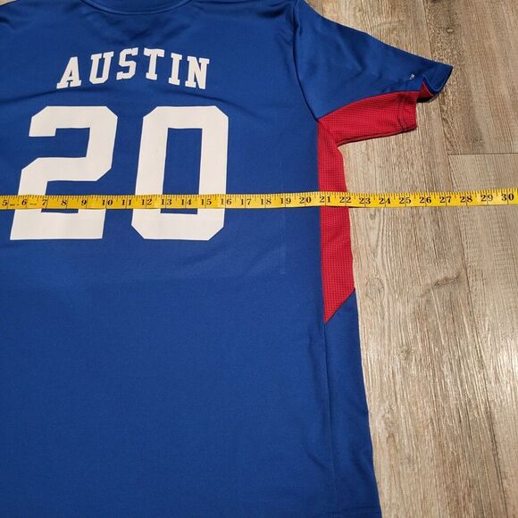 Majestic Chicago Cubs Cool Base Custom Jersey "AUSTIN 20" Made Shirt Mens Large - Picture 7 of 8